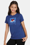 Zivame Girls Disney Knit Cotton Sleep Top - Bellwether Blue — thumbnail 2